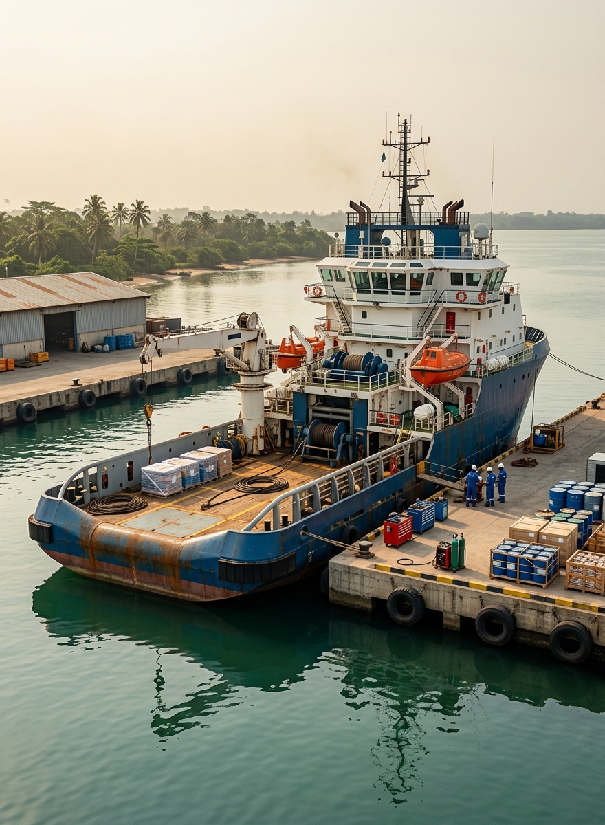 Vessel supply and maintenance for TUAH 18